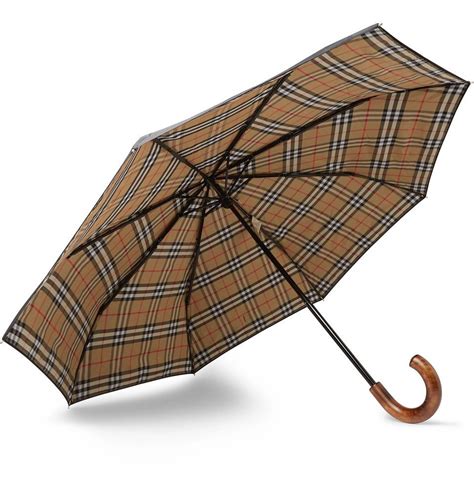 Burberry umbrella wood handle